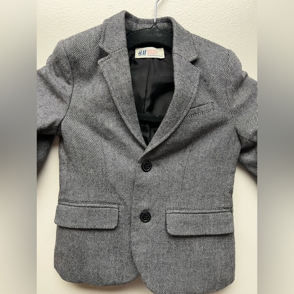 H&M Kids Charcoal Blazer Jacket - Picture 9 of 10